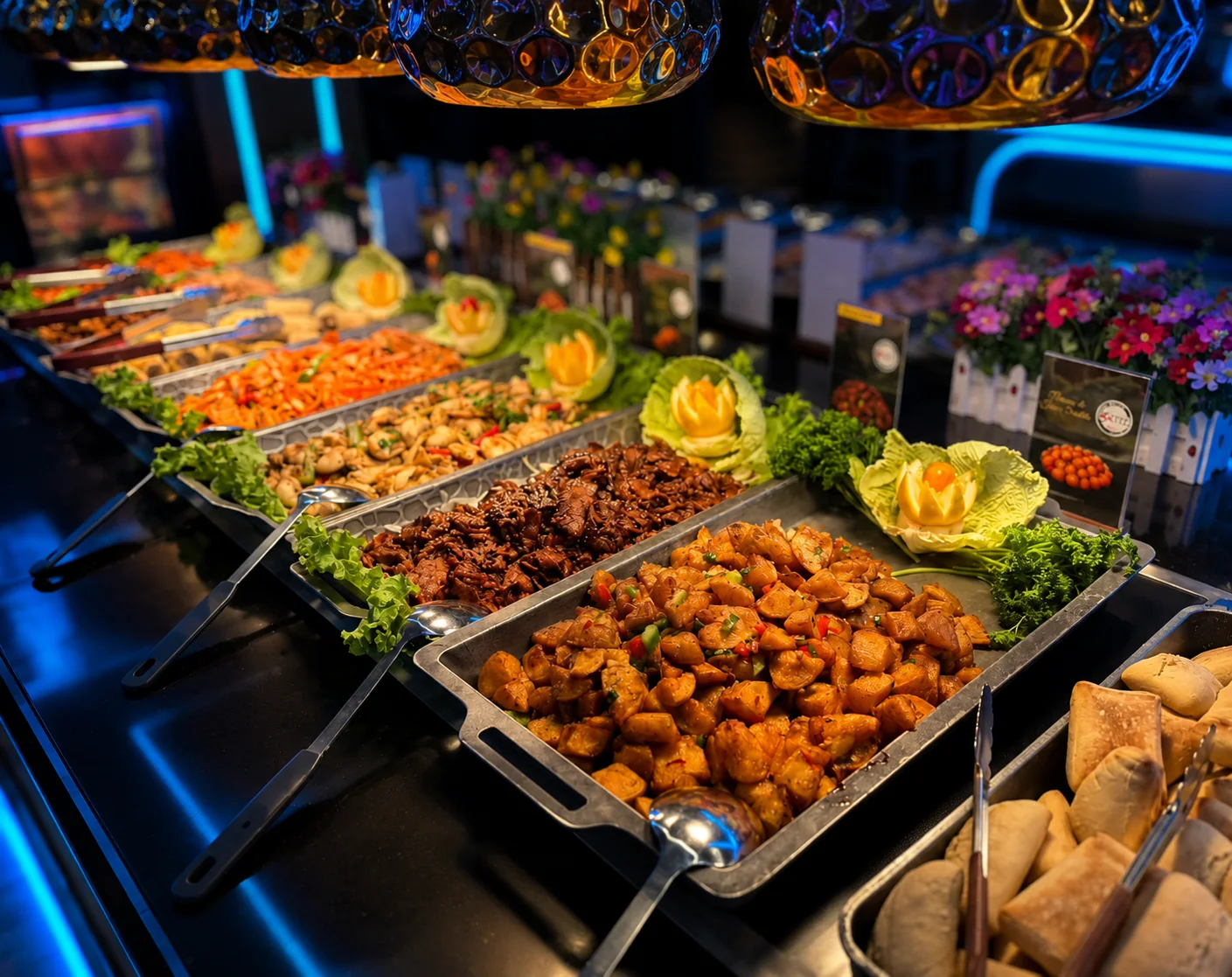 Buffet chaud chez Okito 51